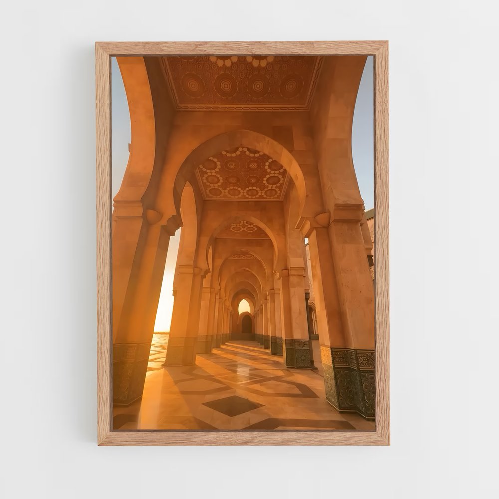 ap-hassan ii mosque casablanca-5 cadre Bois clair