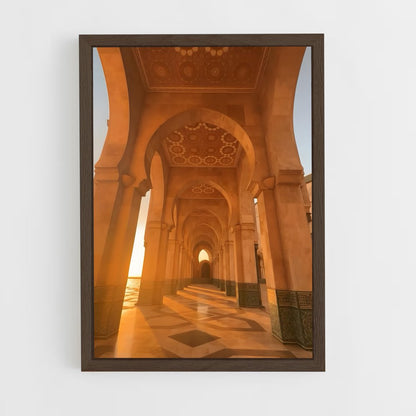 ap-hassan ii mosque casablanca-5 cadre Bois foncé