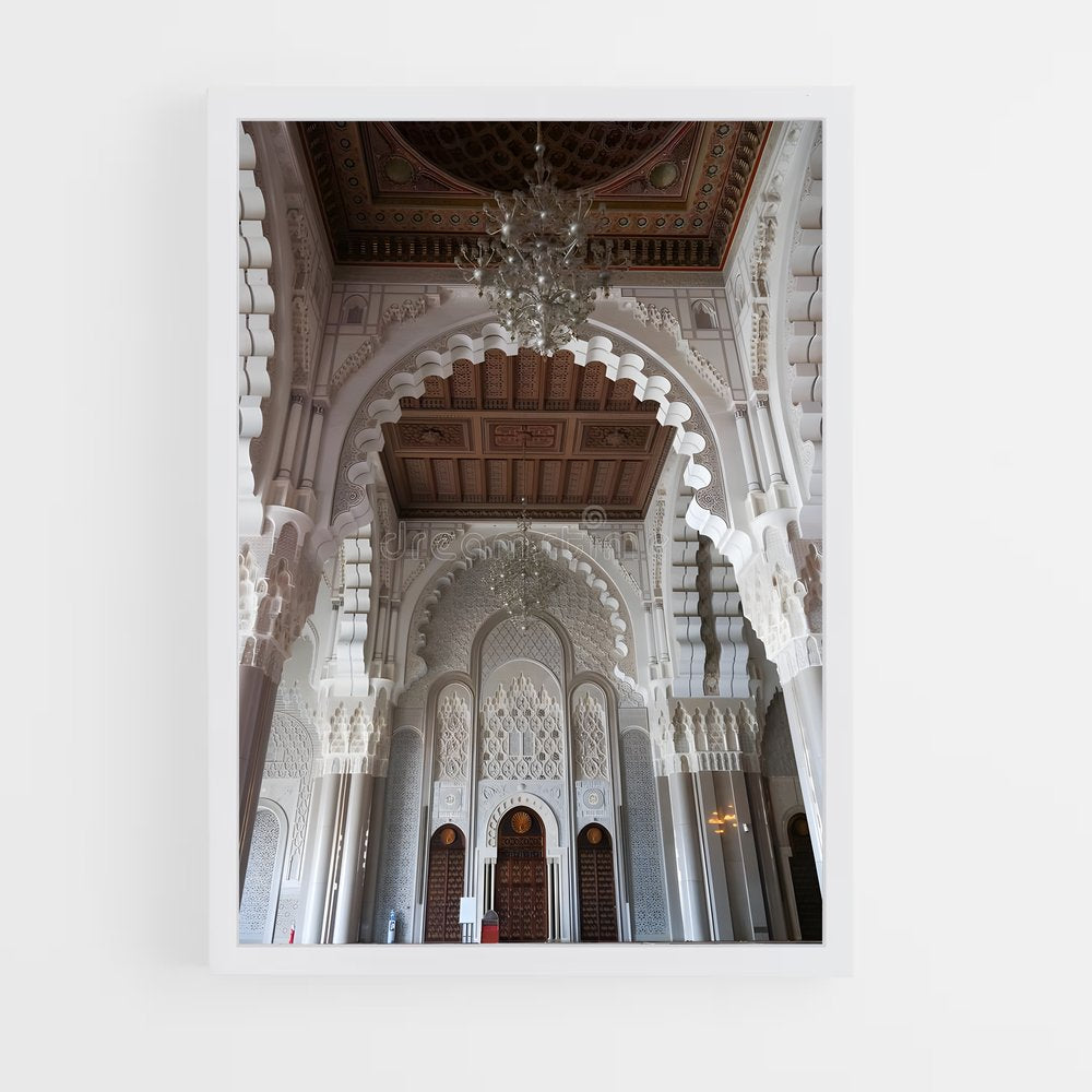 ap-hassan ii mosque casablanca-8 cadre Blanc