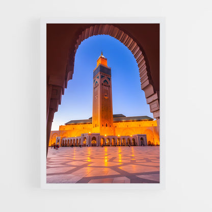 ap-hassan ii mosque casablanca-9 cadre Blanc