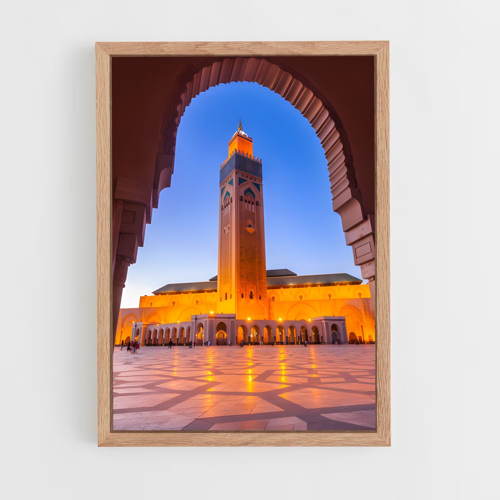 ap-hassan ii mosque casablanca-9 cadre Bois clair
