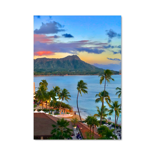 Poster Hawaii beach 94433