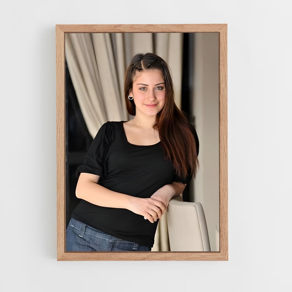 ap-hazal kaya-14 cadre Bois clair