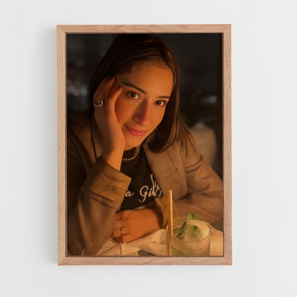 ap-hazal kaya-8 cadre Bois clair