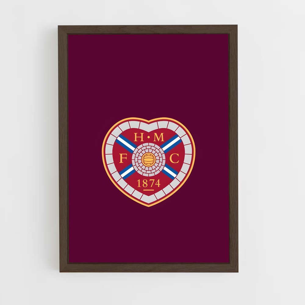 ap-heart of midlothian fc-1 cadre Bois foncé