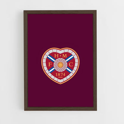 ap-heart of midlothian fc-1 cadre Bois foncé