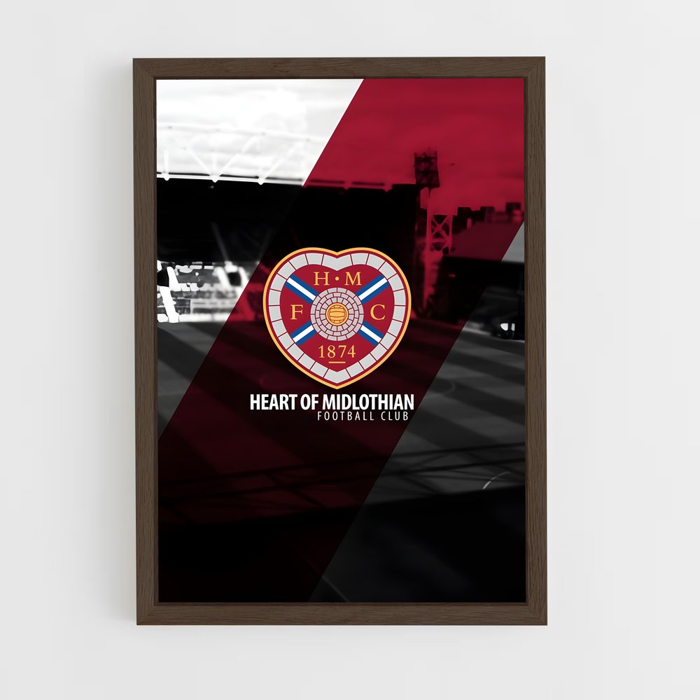 ap-heart of midlothian fc-2 cadre Bois foncé