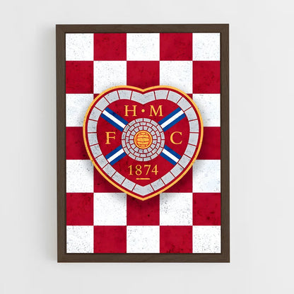 ap-heart of midlothian fc-3 cadre Bois foncé