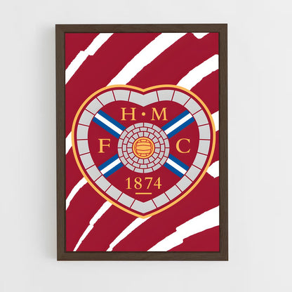 ap-heart of midlothian fc-4 cadre Bois foncé