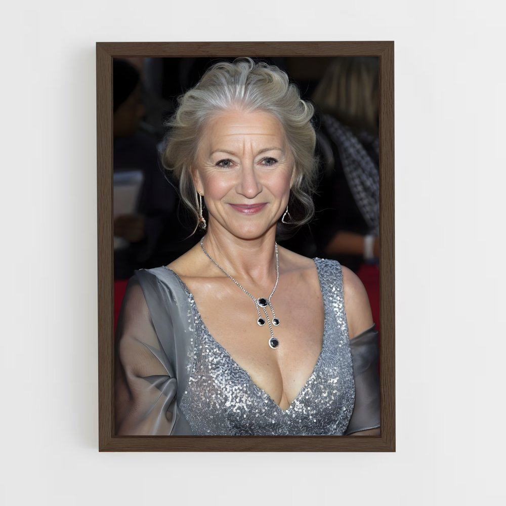 ap-helen mirren-9 cadre Bois foncé