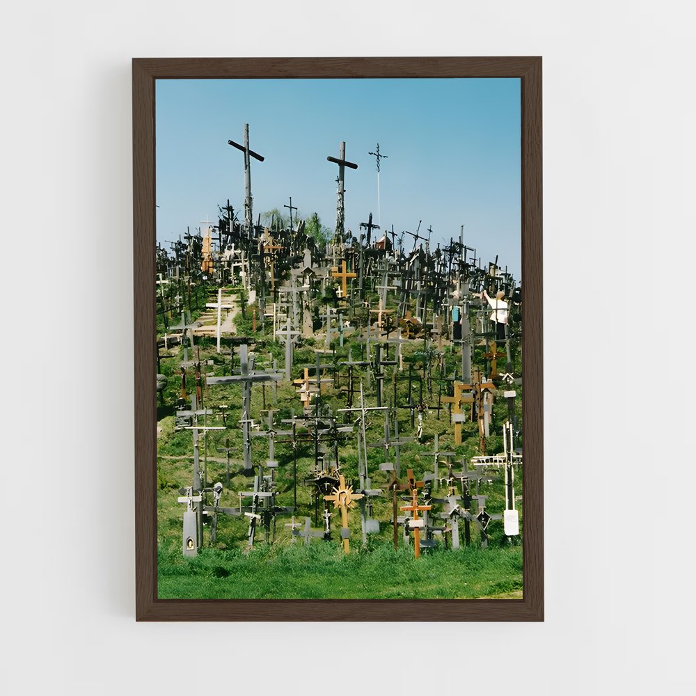 ap-hill of crosses-7 cadre Bois foncé