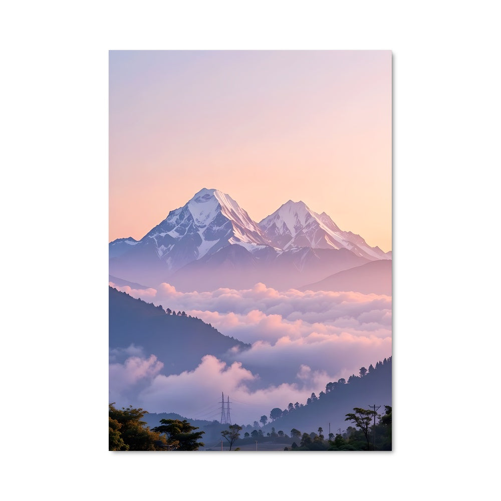 Poster Nuages Roses