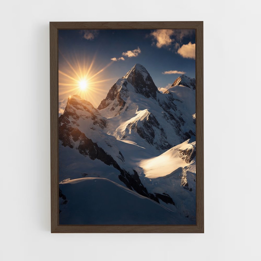 ap-himalaya mountains-4 cadre Bois foncé