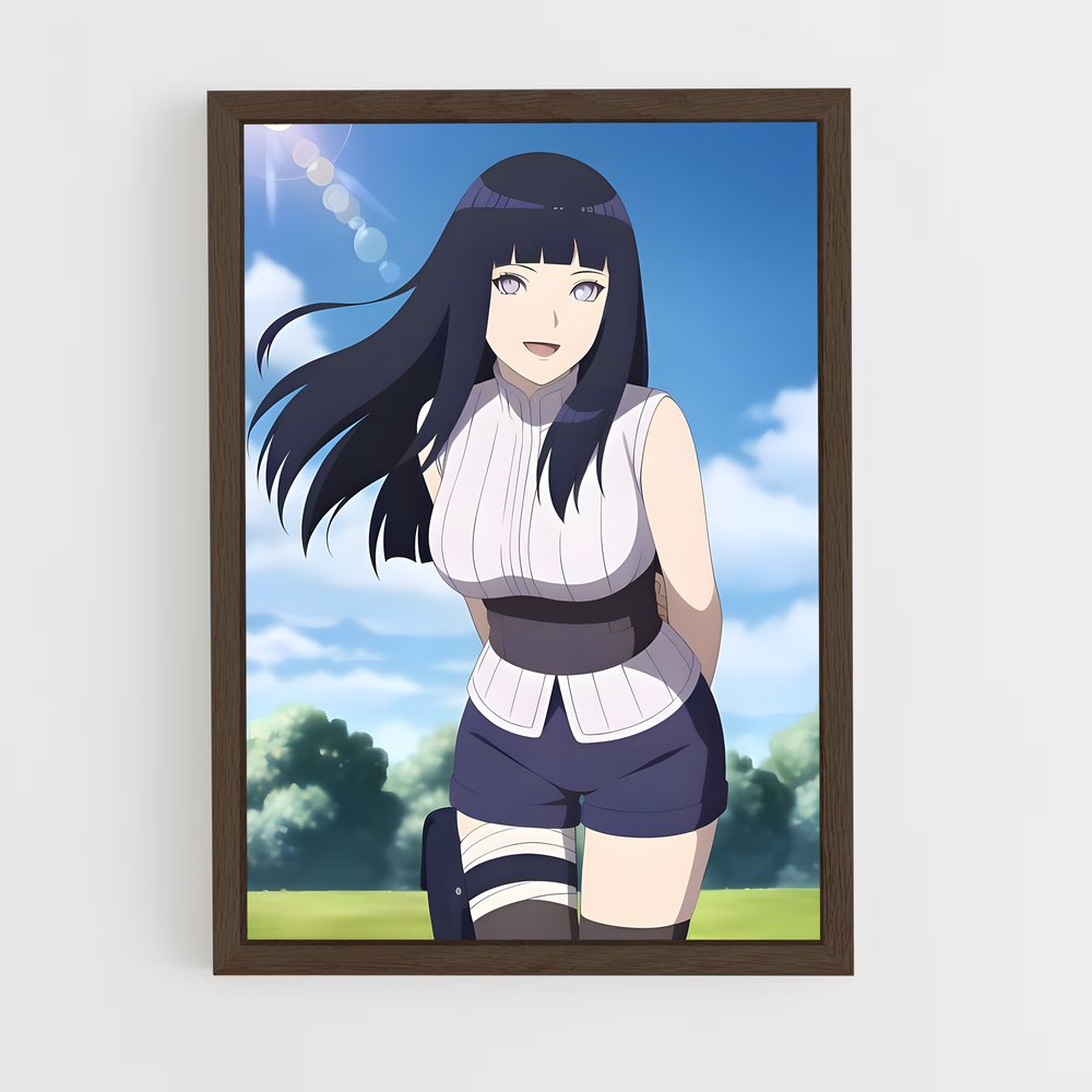 ap-hinata hyuga-5 cadre Bois foncé
