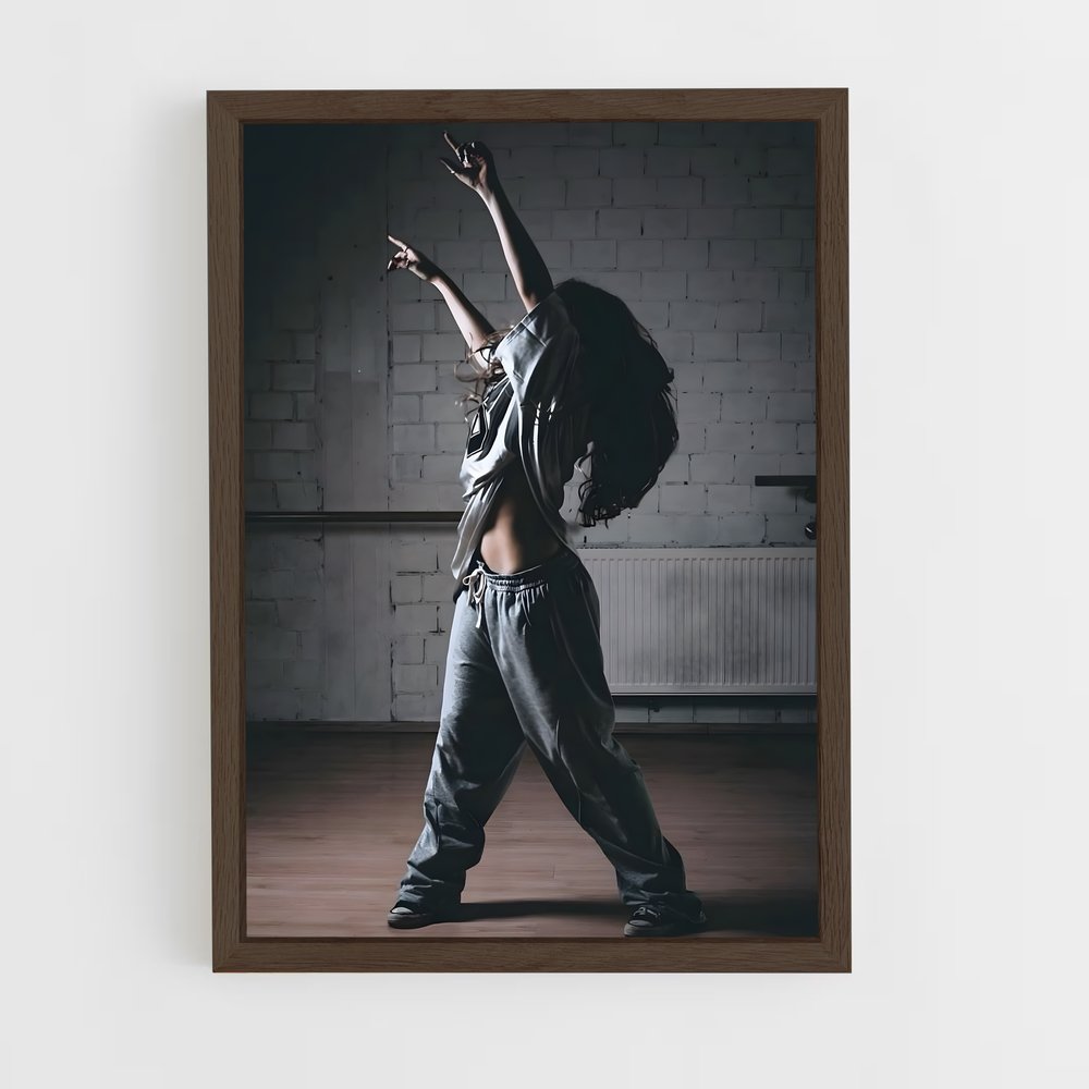 ap-hip hop dance-1 cadre Bois foncé