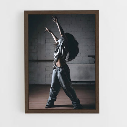 ap-hip hop dance-1 cadre Bois foncé