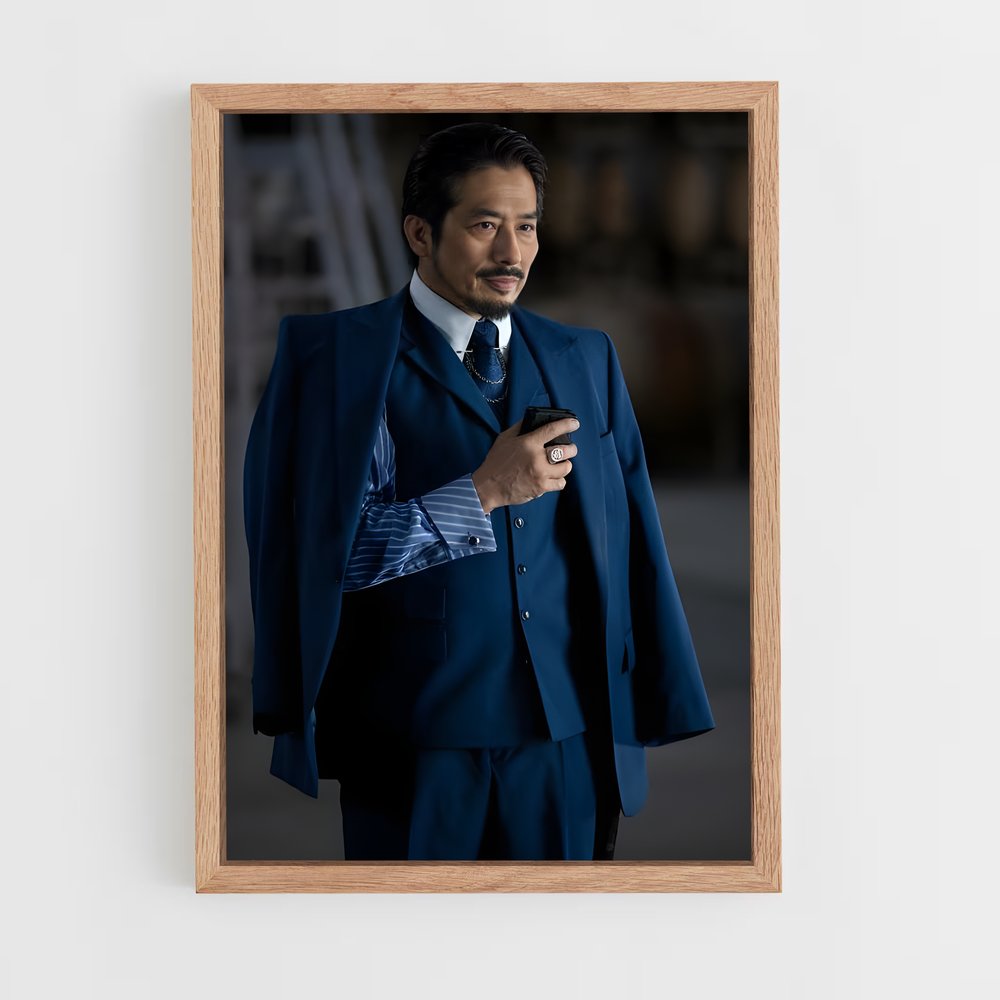 ap-hiroyuki sanada-1 cadre Bois clair
