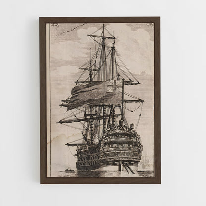 ap-historic ships-3 cadre Bois foncé
