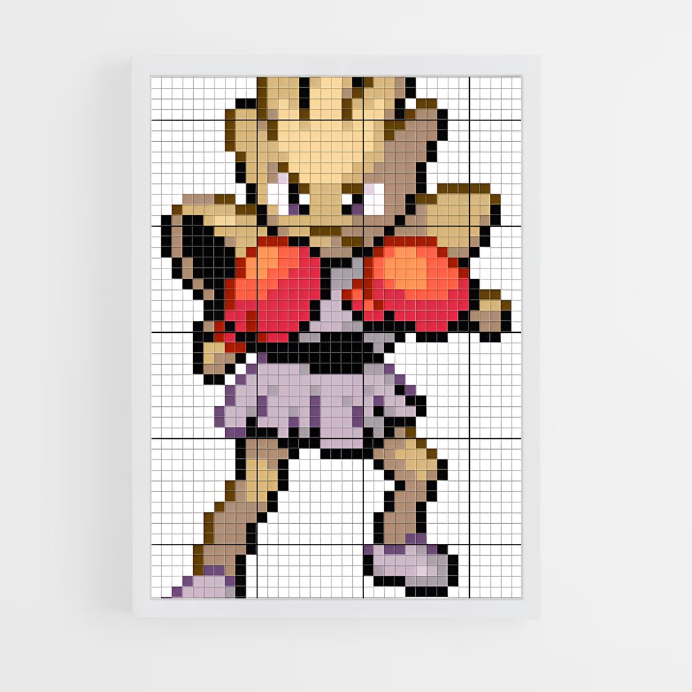 ap-hitmonchan-3 cadre Blanc