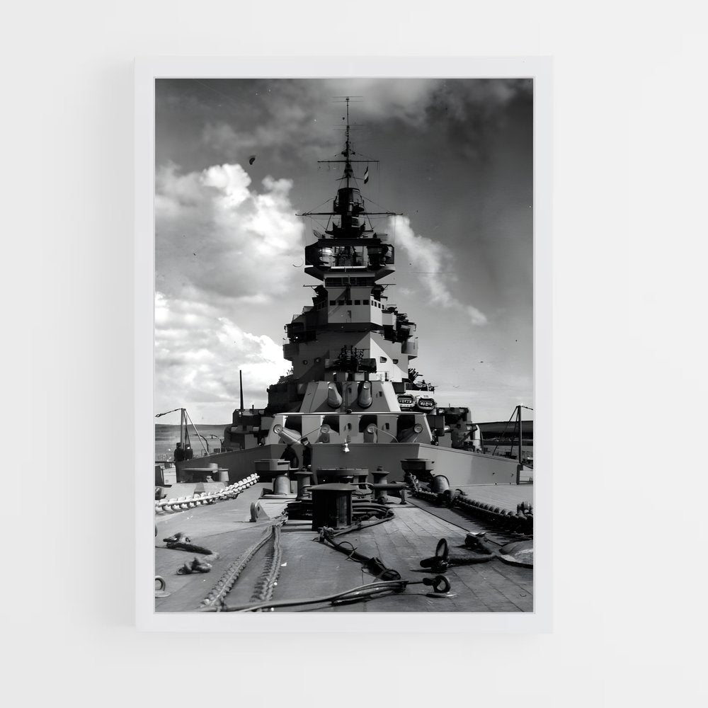 ap-hms king george v-2 cadre Blanc