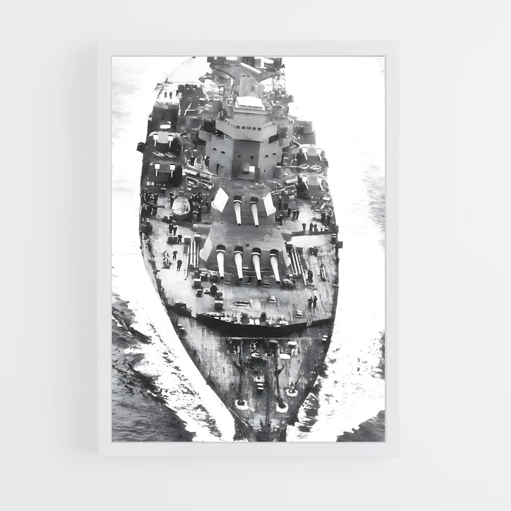 ap-hms king george v-4 cadre Blanc