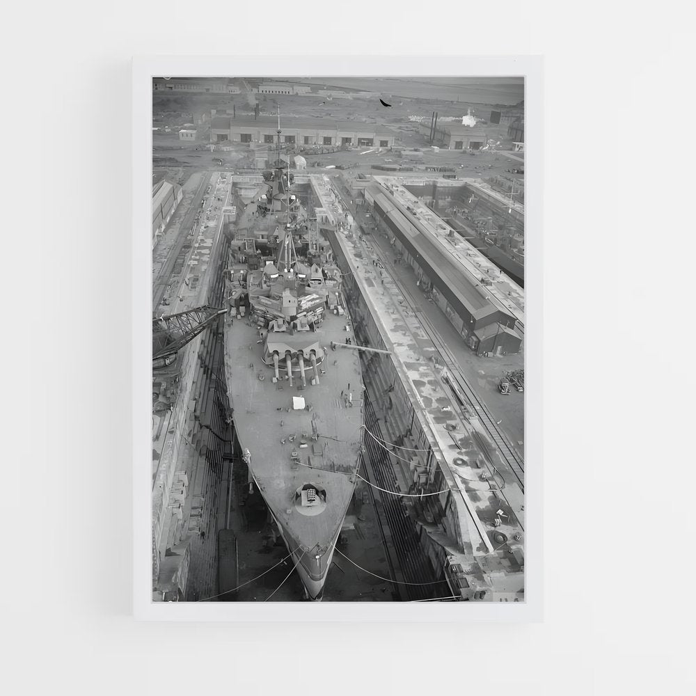ap-hms king george v-5 cadre Blanc