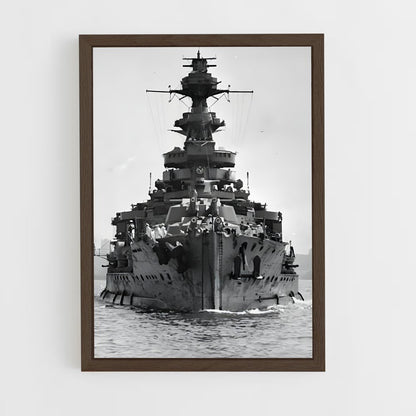ap-hms queen elizabeth-2 cadre Bois foncé