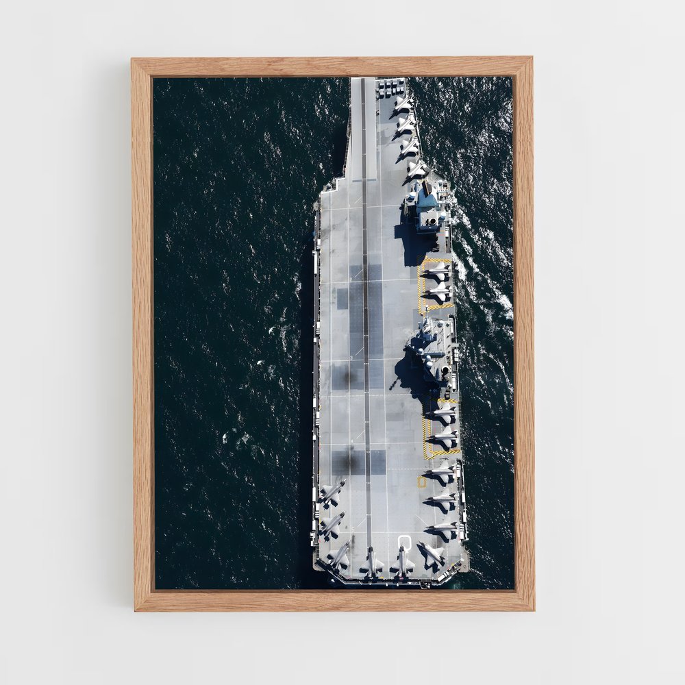 ap-hms queen elizabeth-3 cadre Bois clair