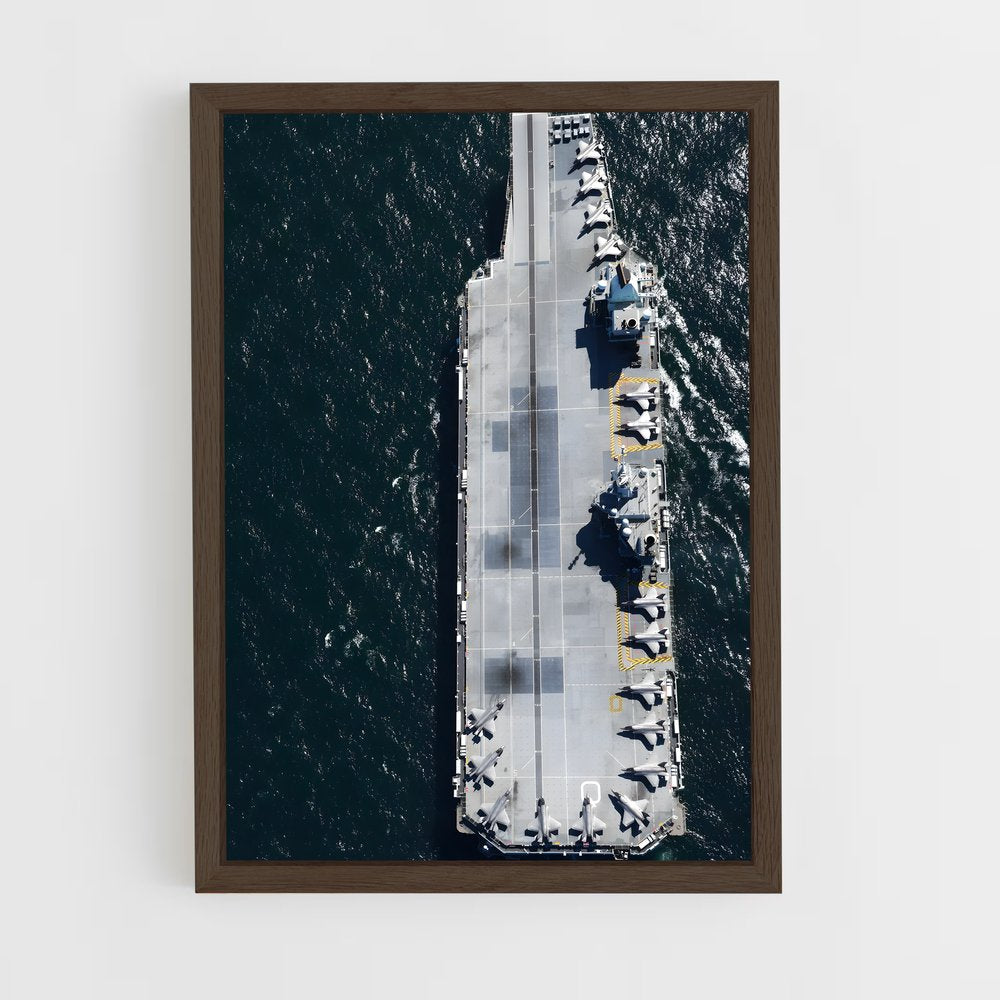 ap-hms queen elizabeth-3 cadre Bois foncé