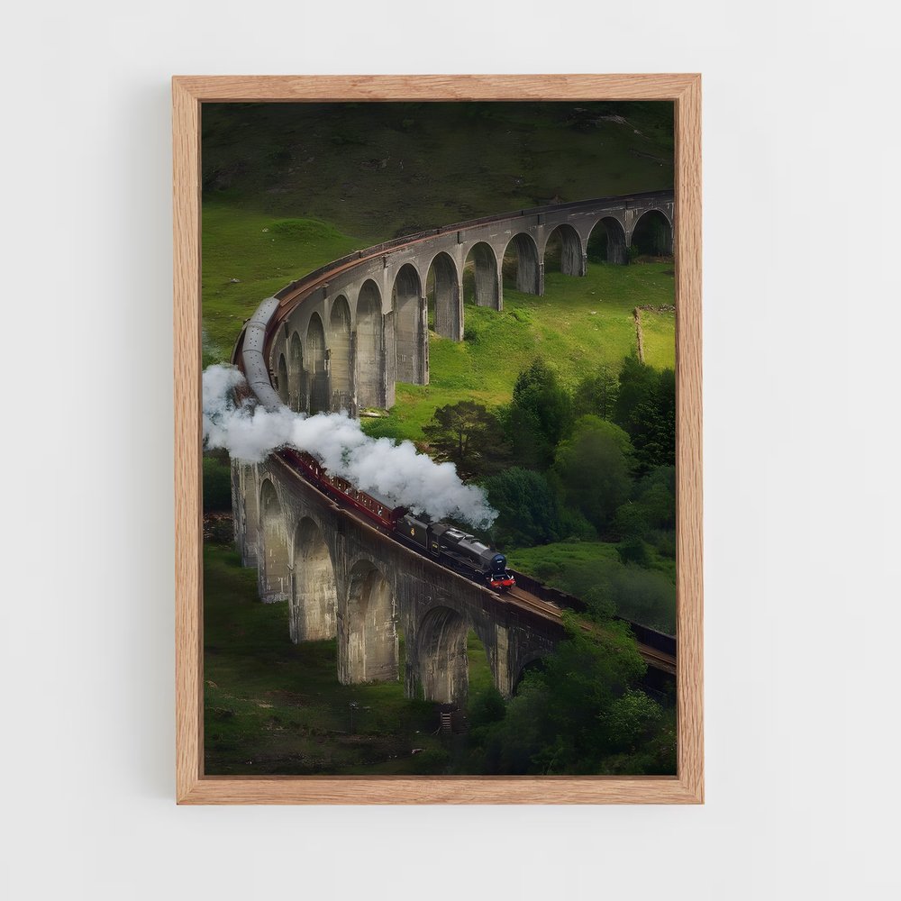 ap-hogwarts express-1 cadre Bois clair