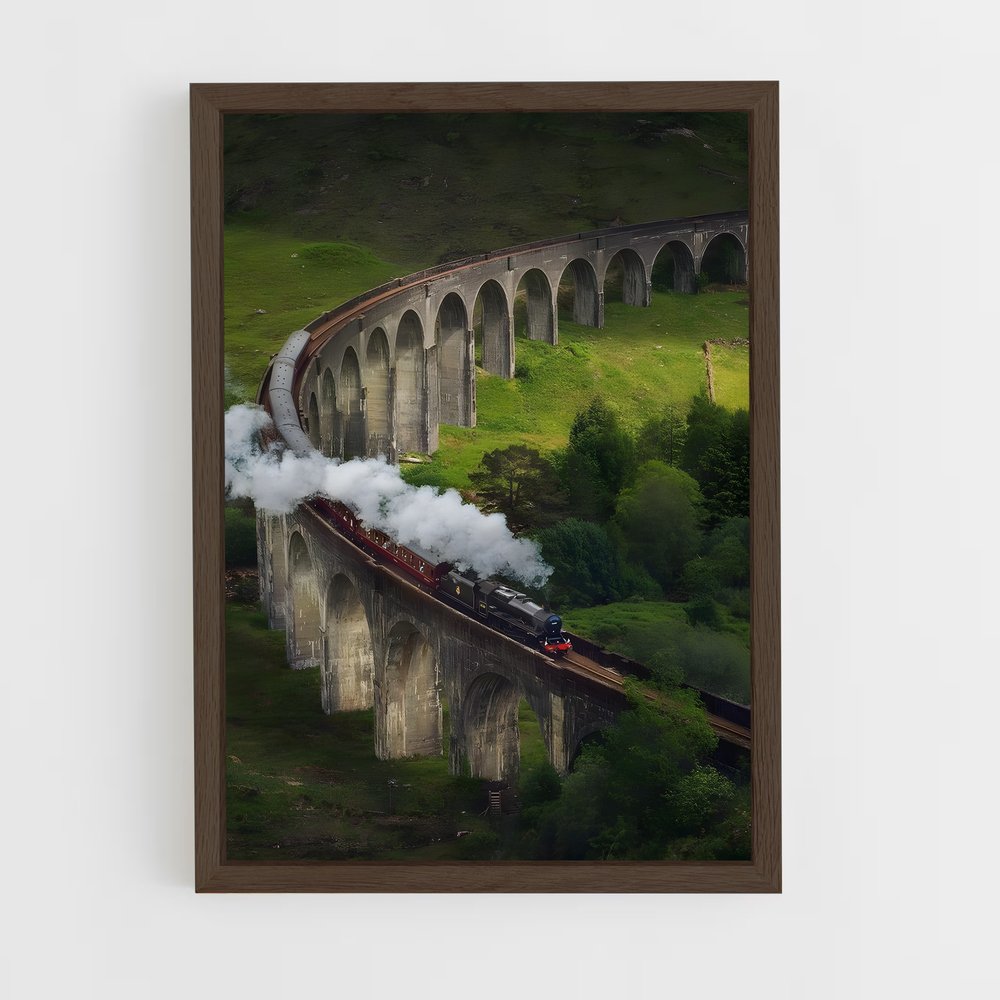 ap-hogwarts express-1 cadre Bois foncé