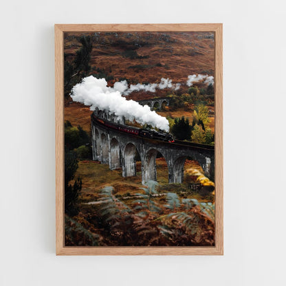 ap-hogwarts express-2 cadre Bois clair