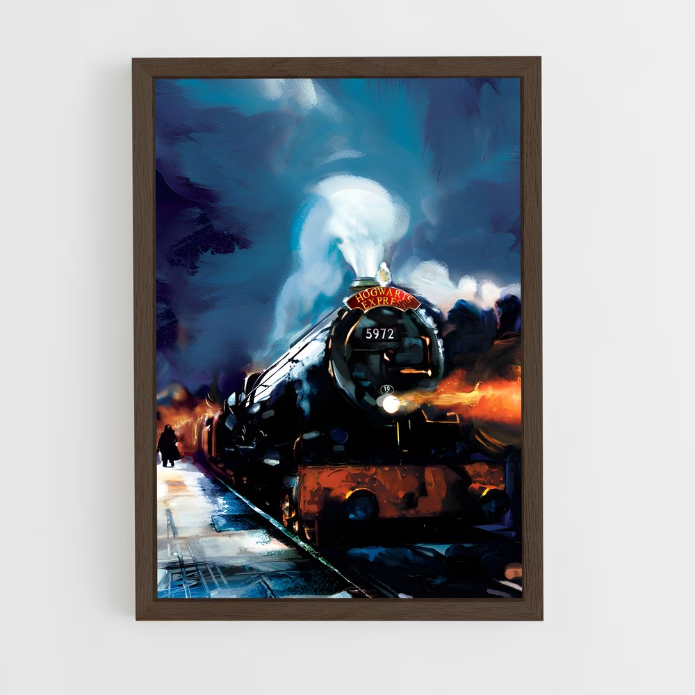 ap-hogwarts express-3 cadre Bois foncé