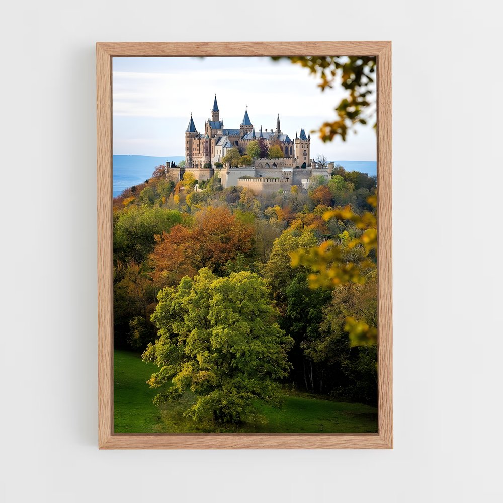 ap-hohenzollern castle-3 cadre Bois clair