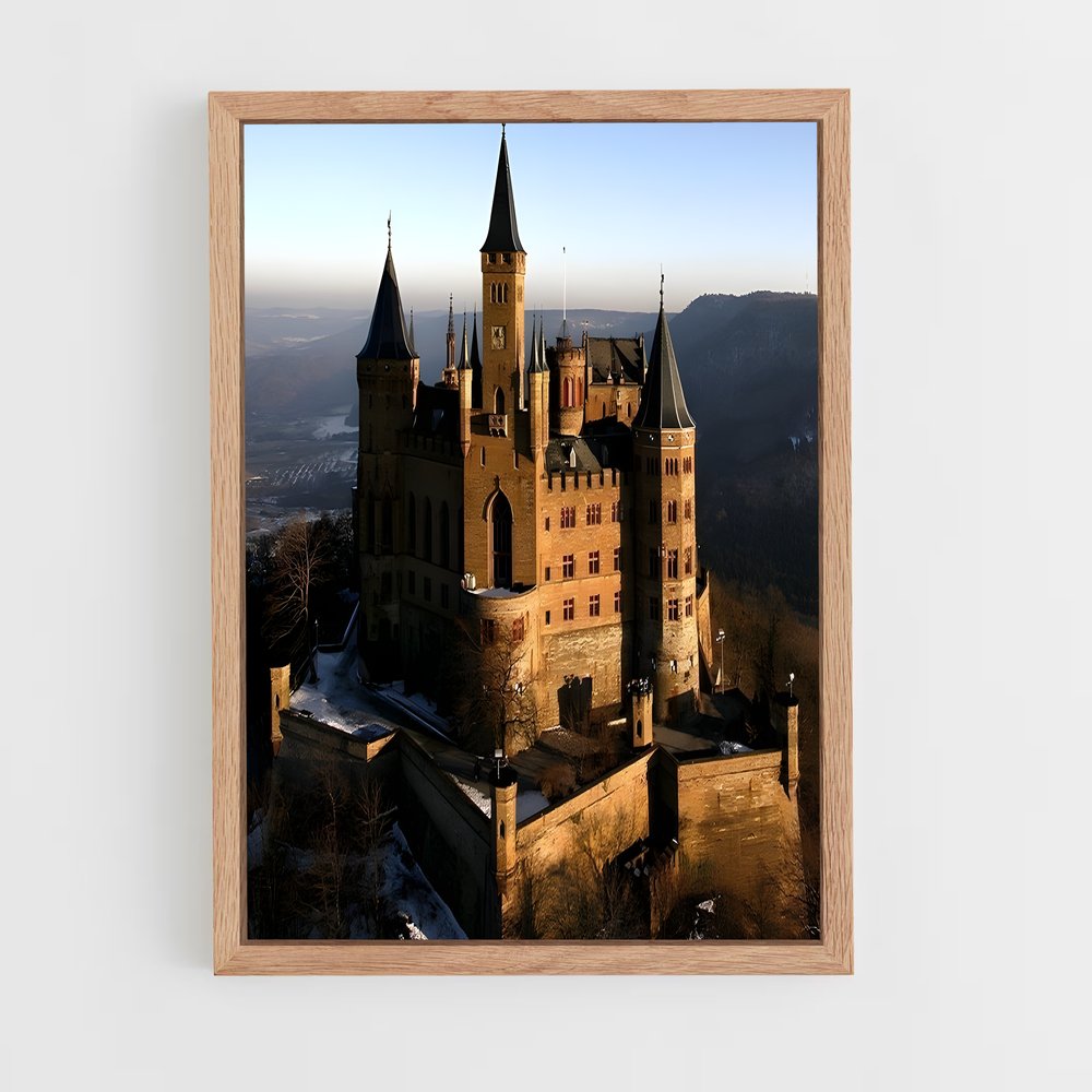 ap-hohenzollern castle-4 cadre Bois clair