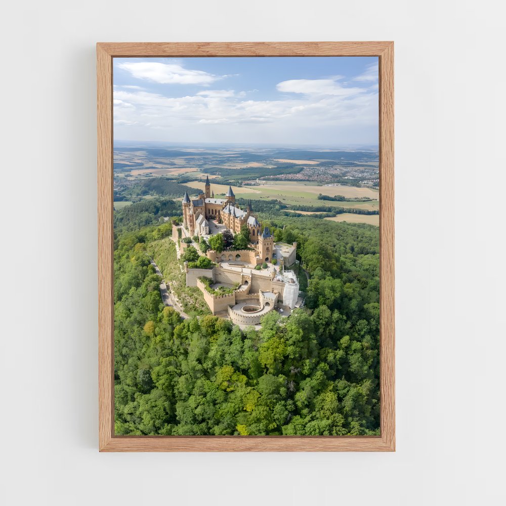 ap-hohenzollern castle-6 cadre Bois clair