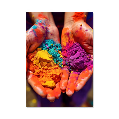 Poster Couleurs de Holi