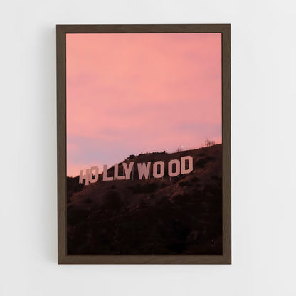 ap-hollywood sign-5 cadre Bois foncé