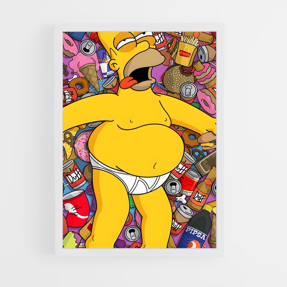 ap-homer simpson-5 cadre Blanc