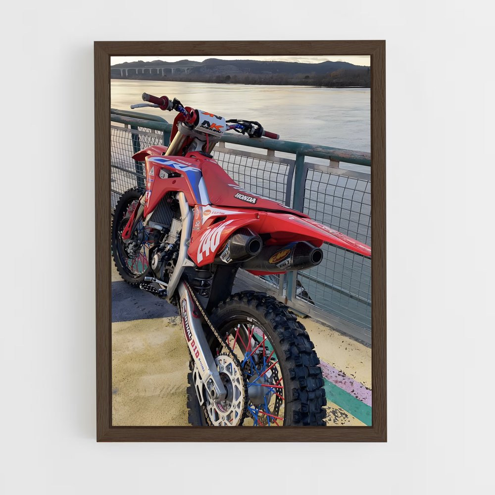 ap-honda crf250r-4 cadre Bois foncé