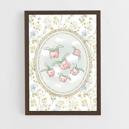 ap-hoppip-1 cadre Bois foncé