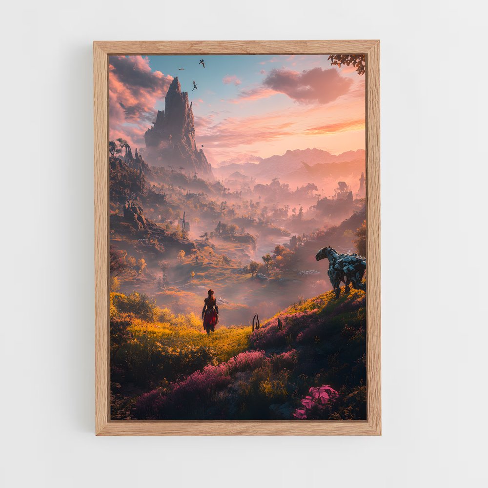 ap-horizon zero dawn-4 cadre Bois clair
