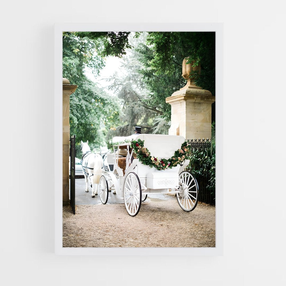 ap-horse carriage-11 cadre Blanc