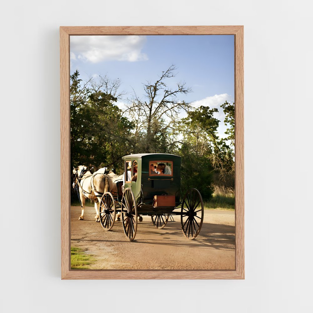 ap-horse carriage-5 cadre Bois clair
