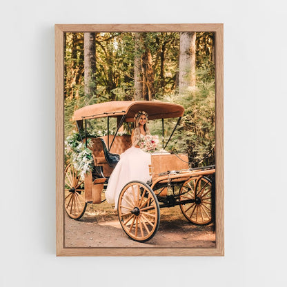 ap-horse carriage-7 cadre Bois clair