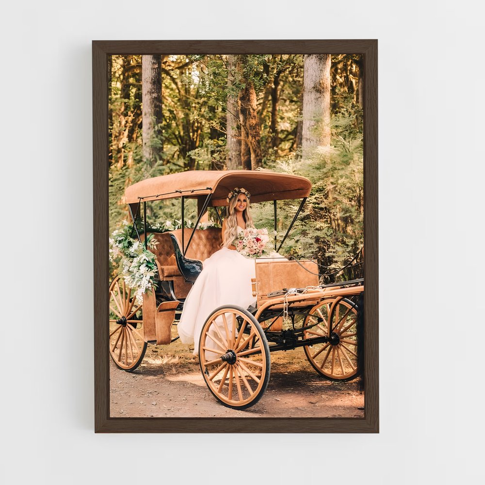 ap-horse carriage-7 cadre Bois foncé