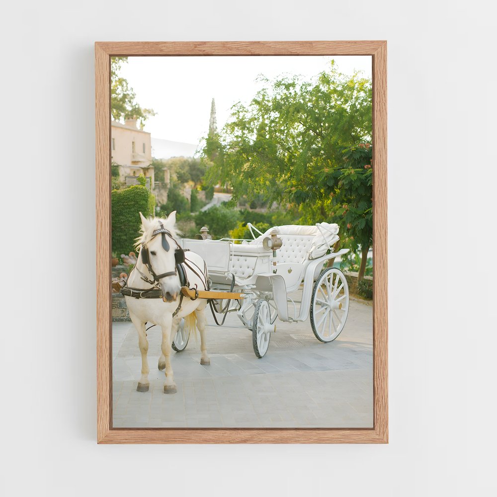 ap-horse carriage-8 cadre Bois clair