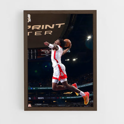 ap-houston rockets-1 cadre Bois foncé