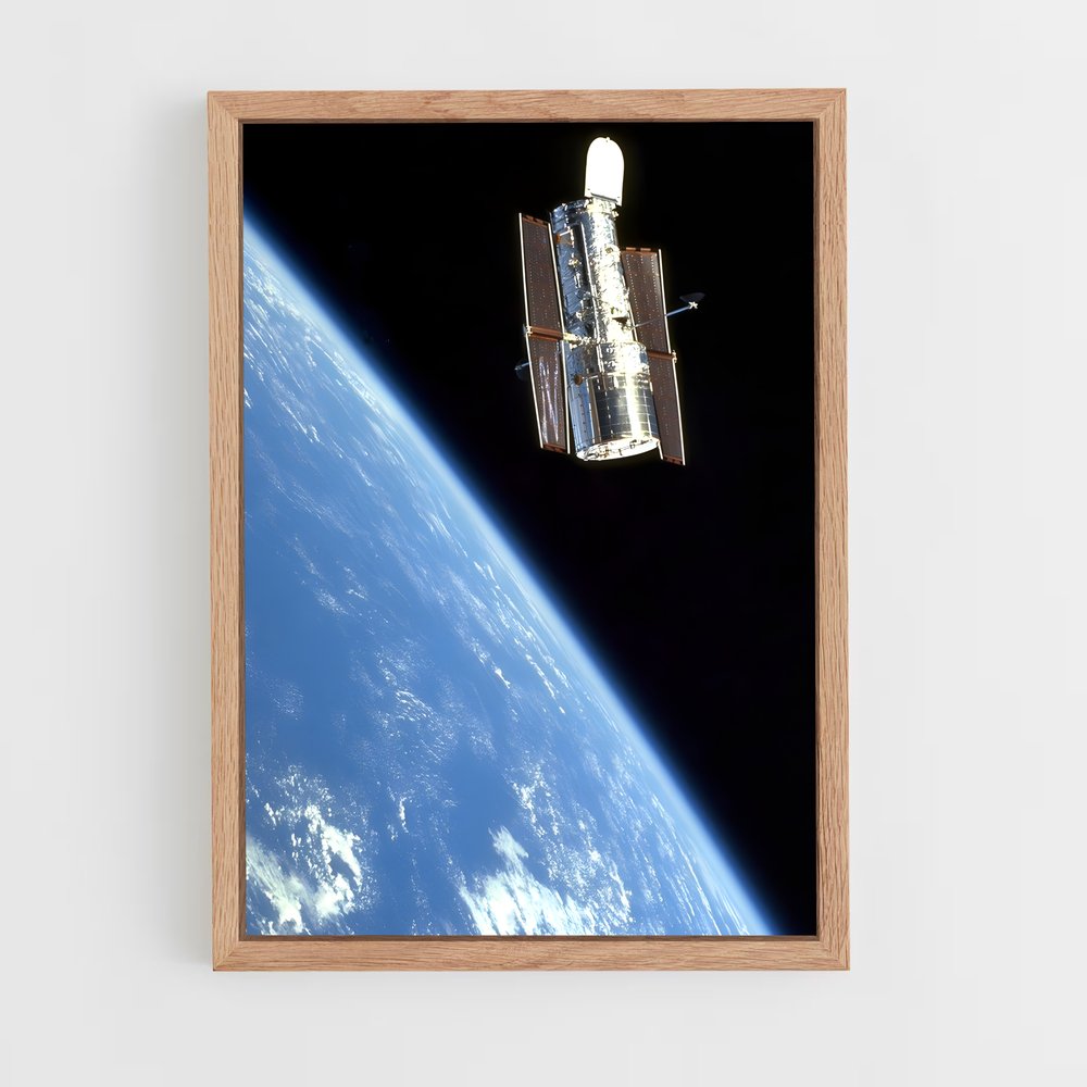 ap-hubble telescope-3 cadre Bois clair