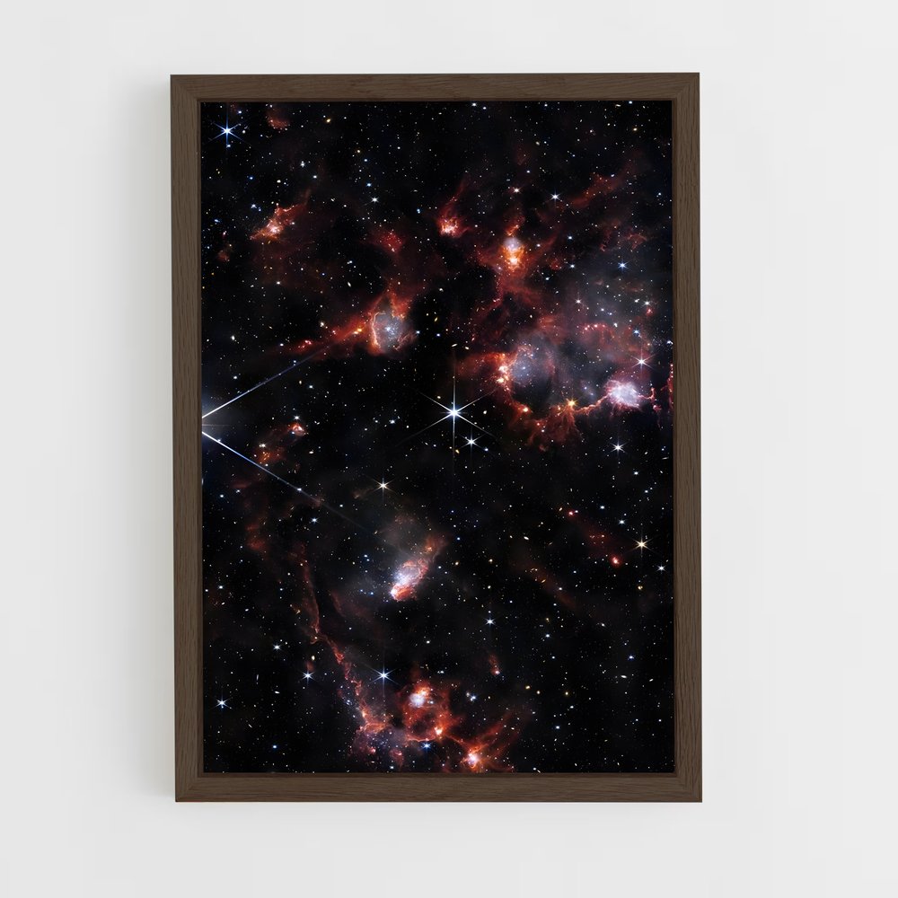 ap-hubble telescope-4 cadre Bois foncé
